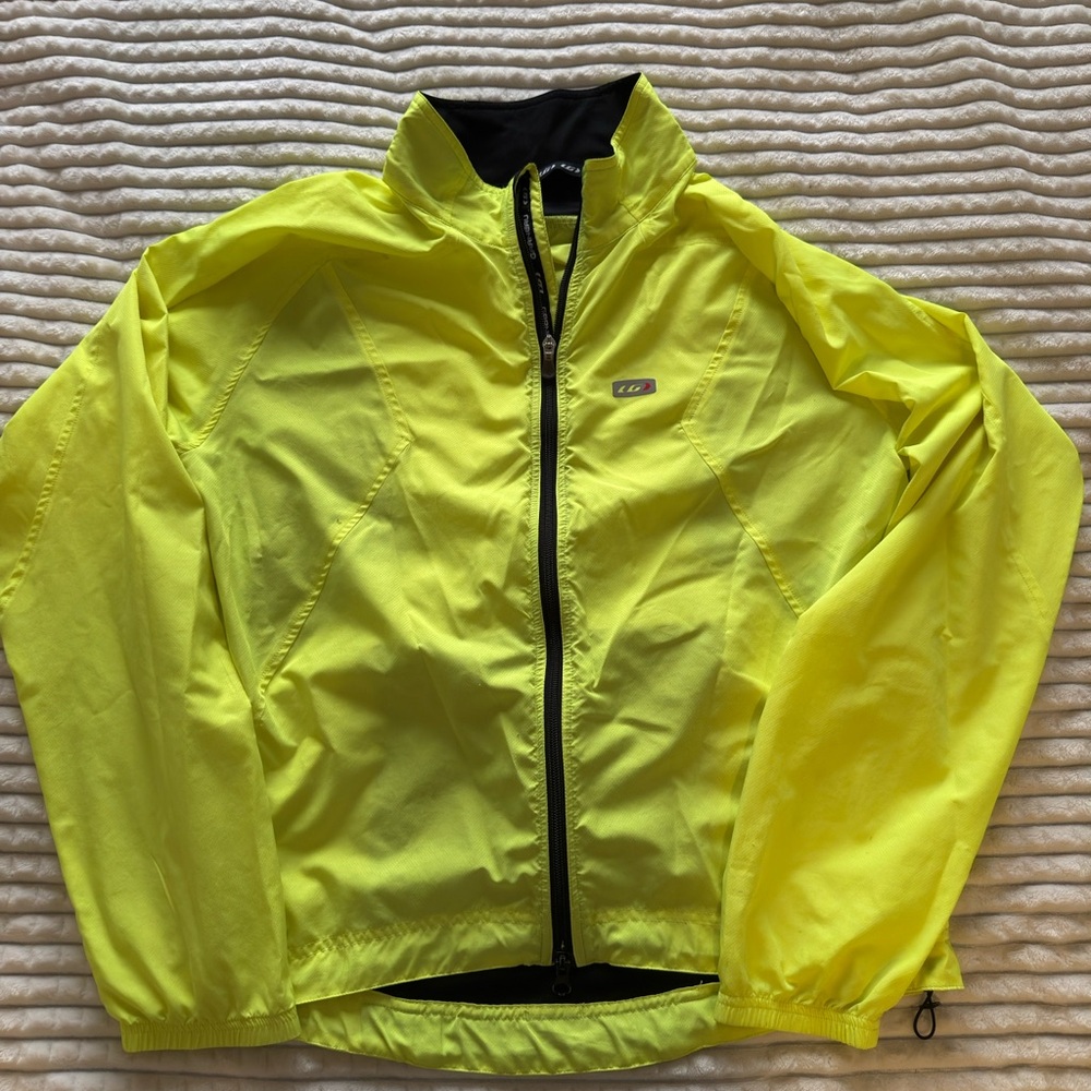 Louis Garneau Men’s Lightweight Hoodie XL – Bright Yellow Running Pullover